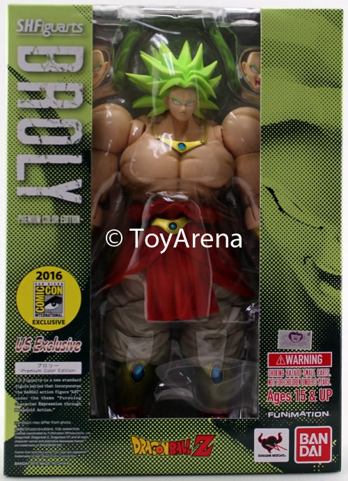 S.H. Figuarts Dragon Ball Z Broly Premium Color Ver. Action Figure SDCC 2016 Exclusive Resource Conservation Digital World