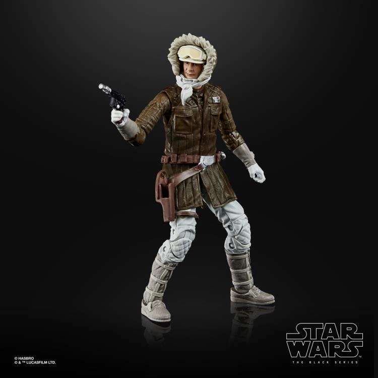 Battery operated Hasbro Star Wars Black Series Archive Collection Han Solo (Hoth Gear) 6 Inch Action Figure