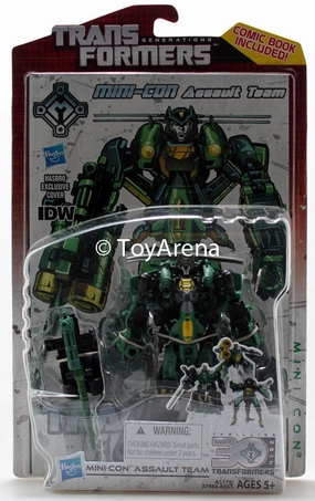 Samurai Figure Congratulations Present Transformers Generations Deluxe Class Mini-Con Assault Team Thrilling 30 IDW Wave 4