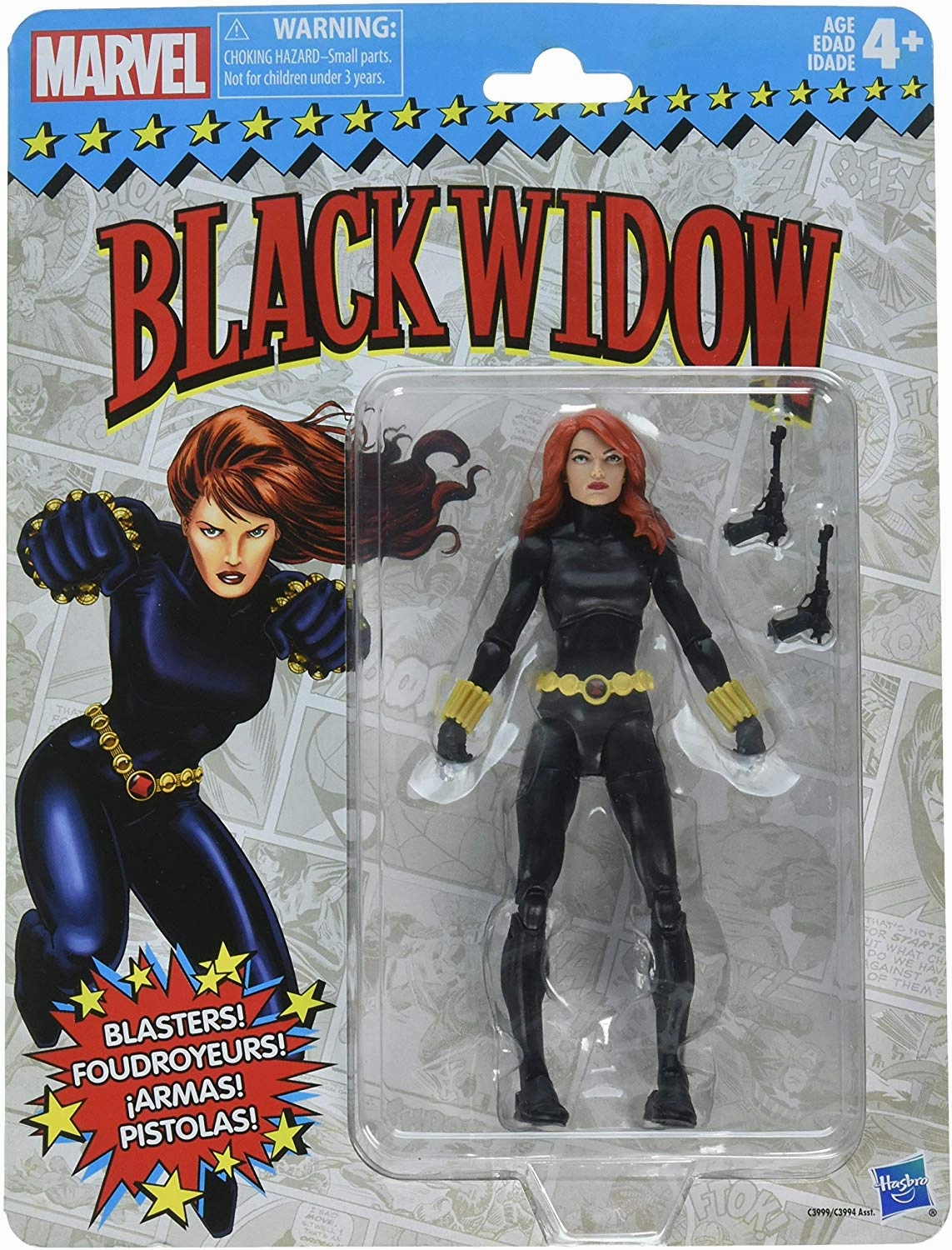 Marvel Legends Vintage Retro Series Black Widow Wave 1 Action Figure Classical Statue