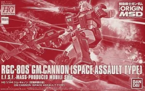 Twitch Channel Gundam 1/144 HG The Origin RGC-80S GM Cannon [Space Assault Type] Model Kit Exclusive
