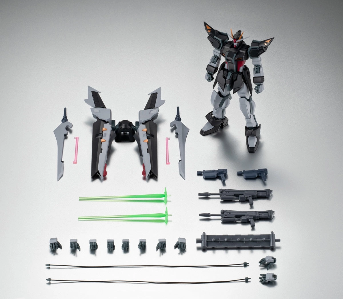 Enthusiast Grade Robot Spirits GAT-X105E   AQM/E-X09S Strike Noir Gundam Ver. A.N.I.M.E Action Figure