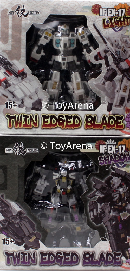 Generational Gift 3D printed Iron Factory IF-EX17 IF-EX17L Norimune & IF-EX17S Muramasa 2-Pack Twin Edge Blade Figure Set