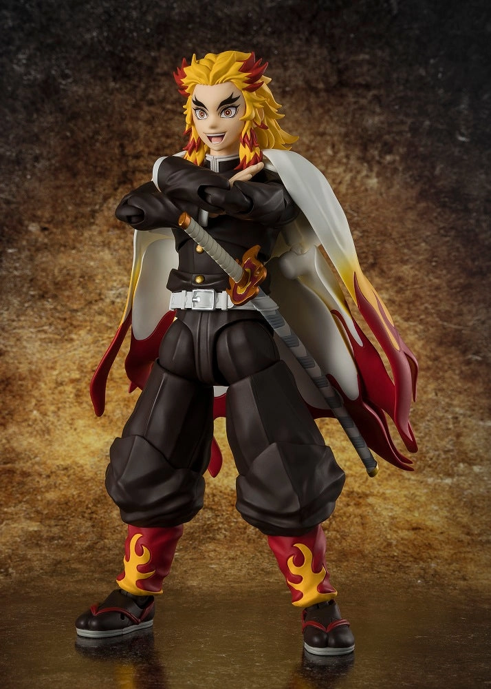 Trophy Lift DNA Model S.H. Figuarts Demon Slayer: Kimetsu no Yaiba Kyojuro Rengoku Action Figure