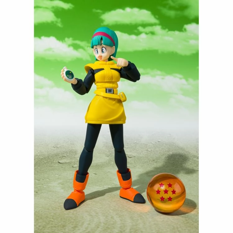S.H. Figuarts Dragon Ball Z Bulma (Journey to Planet Namek) Exclusive Action Figure Green Living Mercy Show