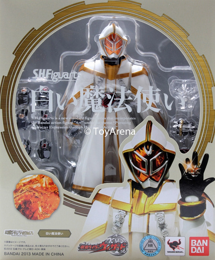 S.H. Figuarts Kamen Rider White Wizard Action Figure Bandai Exclusive Collectible Sculpture Scandinavian design