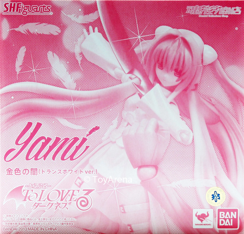 S.H. Figuarts Konjiki no Yami (TranceWhite Ver.) Golden Darkness White To Love Ru Darkness Action Figure Bandai Exclusive Technique Practice