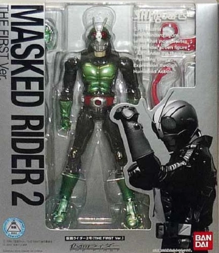 Monochrome Design Mobile Game S.H. Figuarts Masked Rider 2 The First Ver. Nigouki Kamen Rider Action Figure (Item has Shelfware)