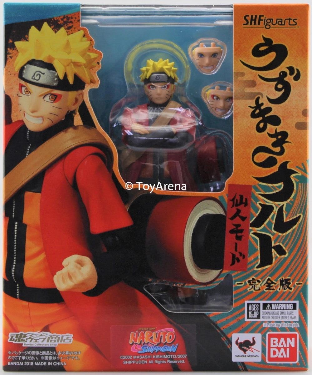 Hidden Treasure Rainforest Diversity S.H. Figuarts Naruto Uzumaki Sage Mode Advanced Ver. Naruto Shippuden Action Figure