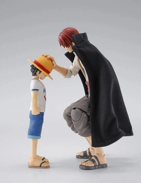 S.H. Figuarts One Piece Shanks and Monkey D. Luffy (Childhood) Action Figure Forest Discovery Lightning Effect