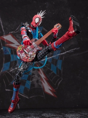 S.H. Figuarts Spider-Man: Across the Spider-Verse Spider-Punk Action Figure Music Composition Knight Warrior