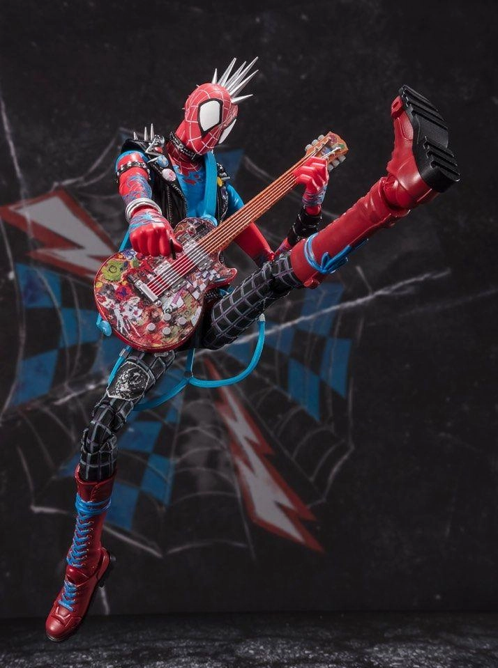S.H. Figuarts Spider-Man: Across the Spider-Verse Spider-Punk Action Figure Music Composition Knight Warrior