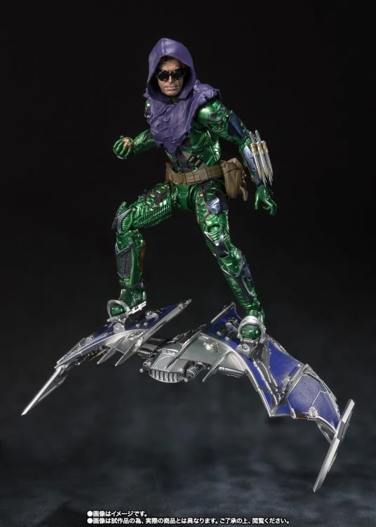Test Tube Responsibility Take S.H. Figuarts Spiderman: No Way Home Green Goblin Action Figure