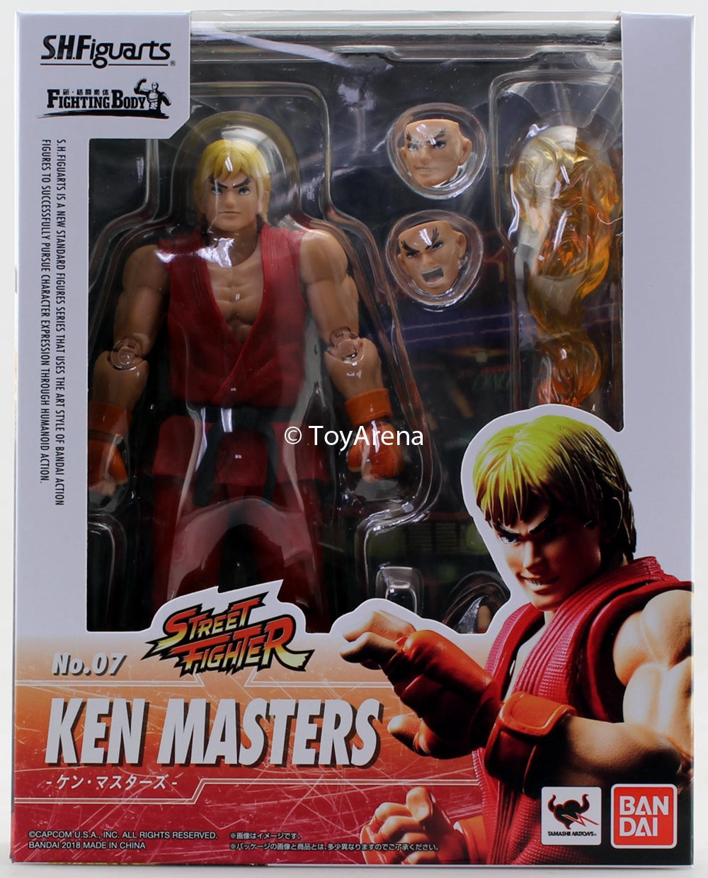 S.H. Figuarts Street Fighter V (5) Ken Masters Action Figure Trust Build Cosmic Ray