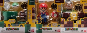 S.H. Figuarts Super Mario Bros. Action Figure BUNDLE History Buff Dedication Demonstrate