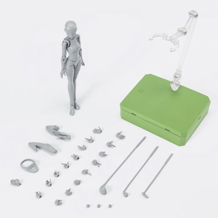 S.H. Figuarts Woman Girl Female Body Chan (Sports Edition DX Set Birdie Wing Ver.) Gray Action Figure Score Board
