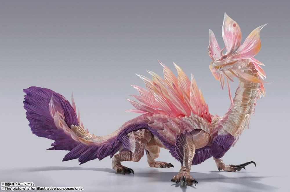 Miniature Art Kawaii Design S.H. MonsterArts Monster Hunter Mizutsune Action Figure