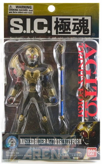 S.I.C. Kiwami Tamashii Kamen Rider Agito Trinity Form Action Figure Collectible Decor Character Merchandise