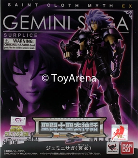 Saint Seiya Myth Cloth EX Gemini Saga (Surplice) Action Figure Marvel Hero Mythical Animal