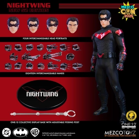 SDCC 2025 Mezco Toyz ONE:12 Collective: Nightwing New 52 Edition Action Figure Robot Toy Science fiction