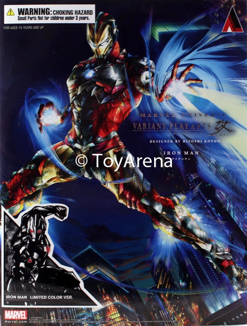 Eclipse Simulation Pond Life Shelf Wear - Marvel Universe Iron Man Limited Color Ver. Variant Play Arts Kai Action Figure
