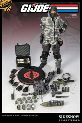 Collection Showcase Sideshow Collectible 1/6 G.I. Joe Cobra Saboteur Firefly Sixth Scale Figure