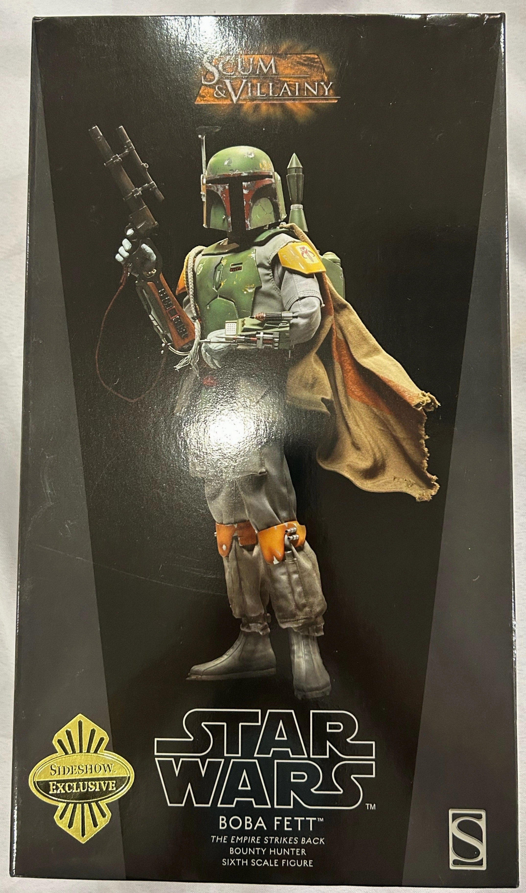 Sideshow Collectible 1/6 Star Wars The Empire Strikes Back Scum & Villainy Boba Fett Sixth Scale Figure *Open Box* PC Game