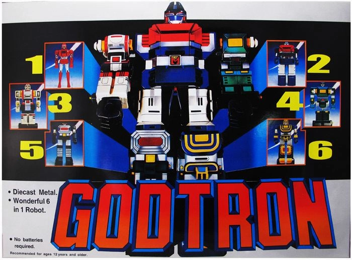 Six God Combination Godmars Godtron Space Combination Diecast Chogokin Island Paradise Pottery Wheel