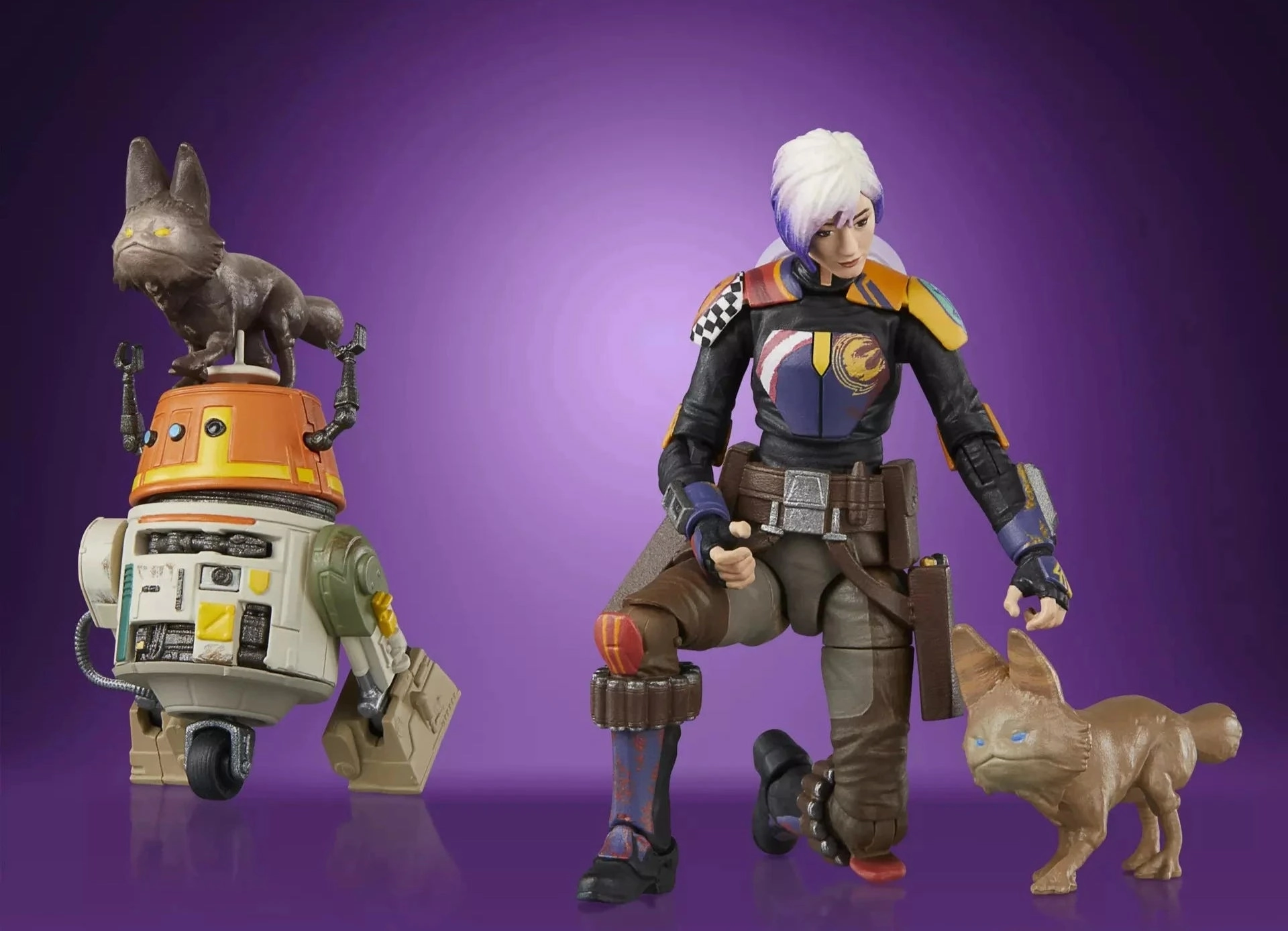 Star Wars Vintage Collection Sabine Wren and Chopper (C1-10P) 3.75" Action Figure Generational Gift