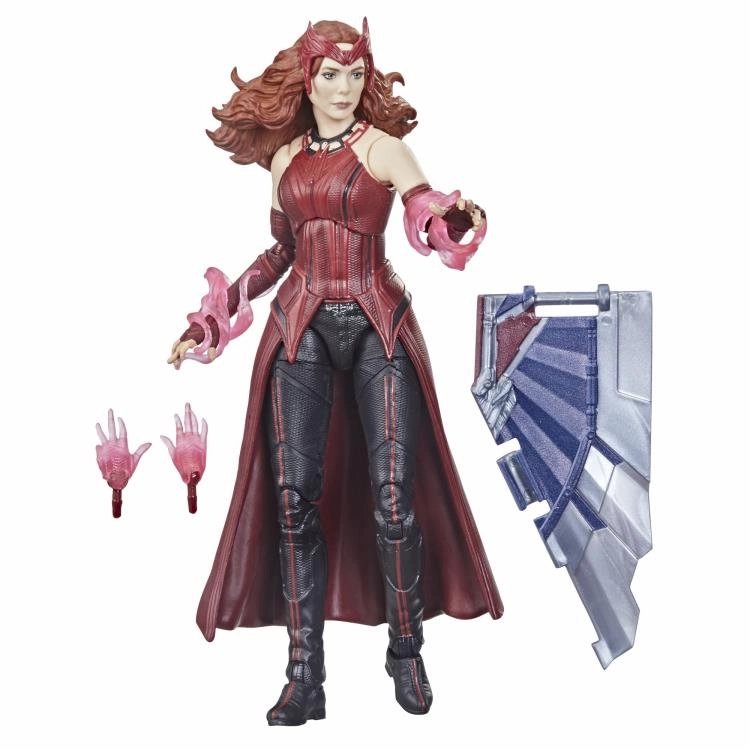 Marvel Legends Disney WandaVision Wave Scarlet Witch (Captain America Flight Gear BAF) Blue Ribbon