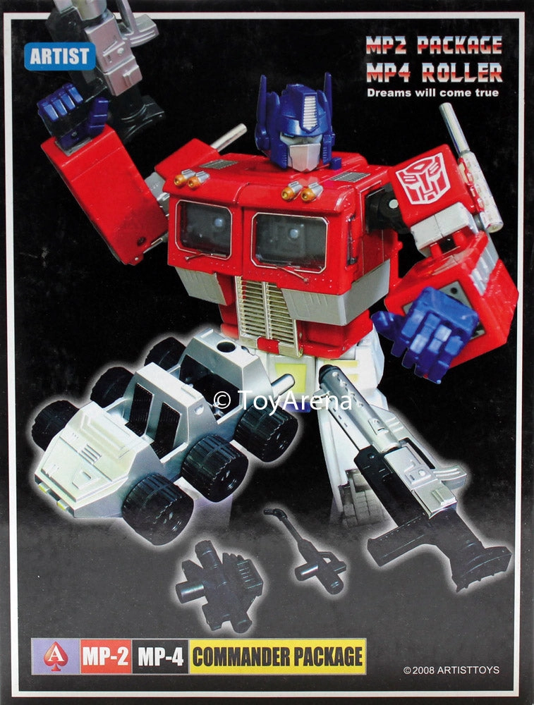 Kitchen Decor Display Model Transformers Masterpiece Artist Toys MP-04 & MP-02 Command Package Rollar Gun Hose Accessory Kit CLEAR