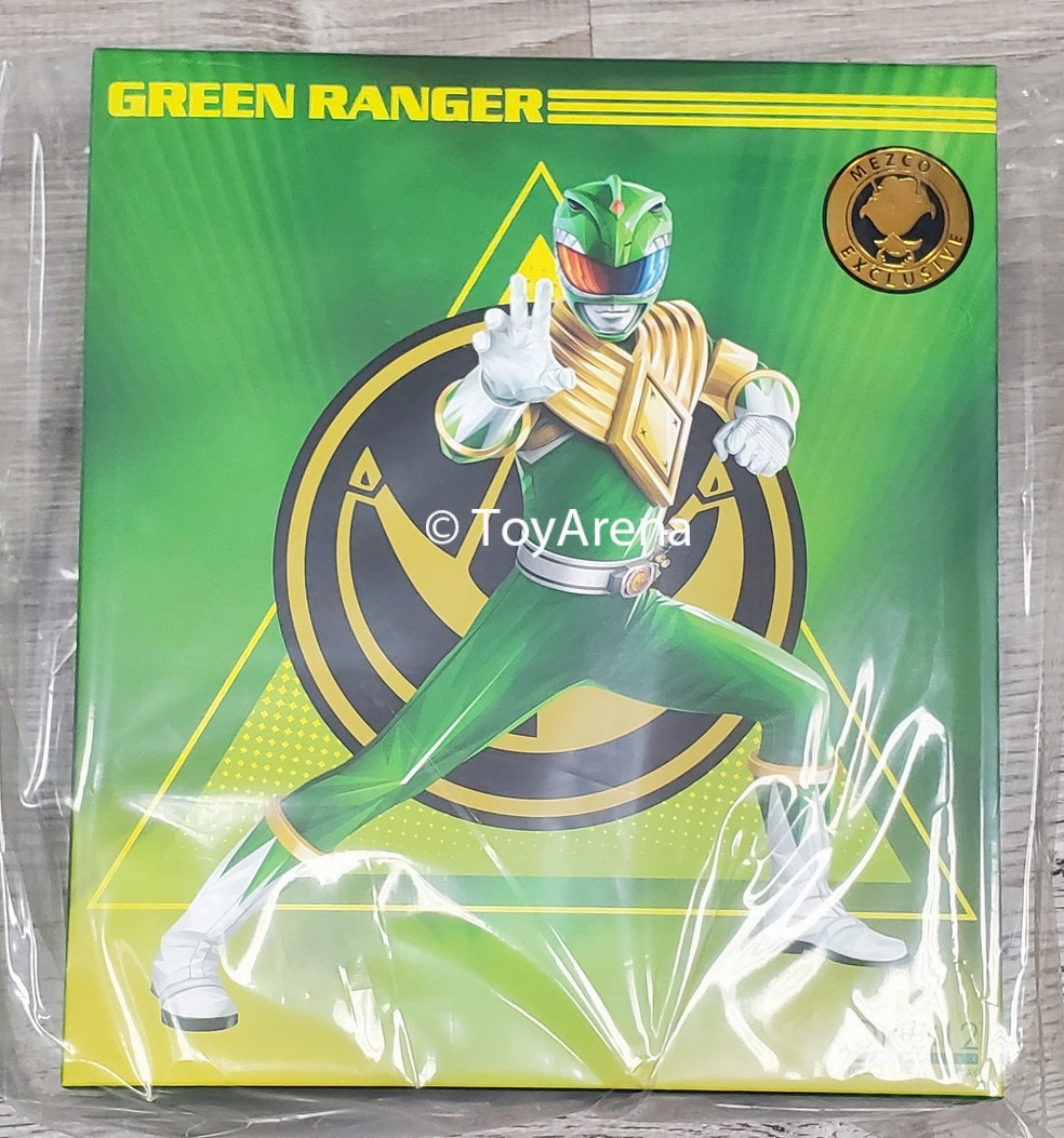 Mezco Toyz ONE:12 Collective: Mighty Morphin Power Rangers Green Ranger SDCC 2023 Exclusive Action Figure Steampunk Design Sci-Fi Robot