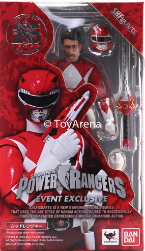 Tamashii Nation SDCC 2018 S.H. Figuarts Red Power Rangers Original Jason Ocean Life Solar powered