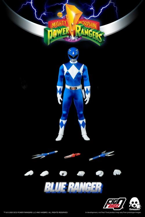ThreeZero FigZero 1/6 Mighty Morphin Power Rangers Blue Ranger Sixth Scale Figure Movie Replica Gothic style