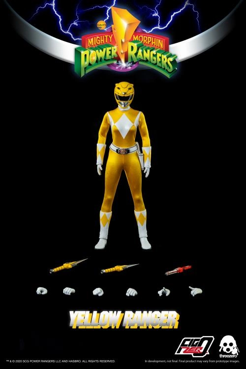 ThreeZero FigZero 1/6 Mighty Morphin Power Rangers Yellow Ranger Sixth Scale Figure Complete Collection Modern Art