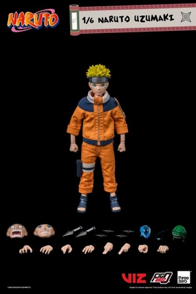 ThreeZero FigZero 1/6 Naruto Naruto Uzumaki Scale Action Figure College Decor Storage Solution