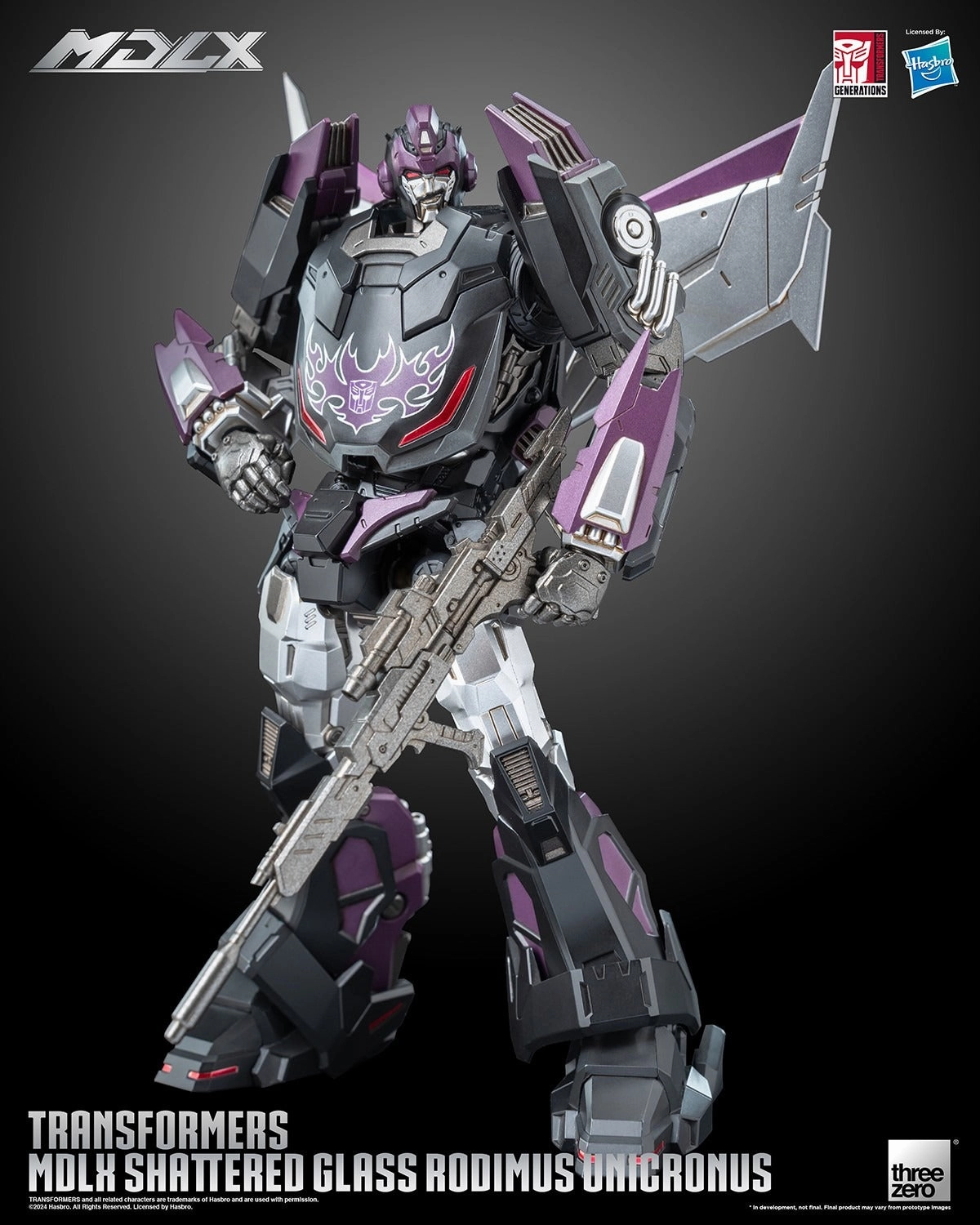 ThreeZero Transformers Shattered Glass Rodimus Unicronus MDLX Action Figure Anime Series