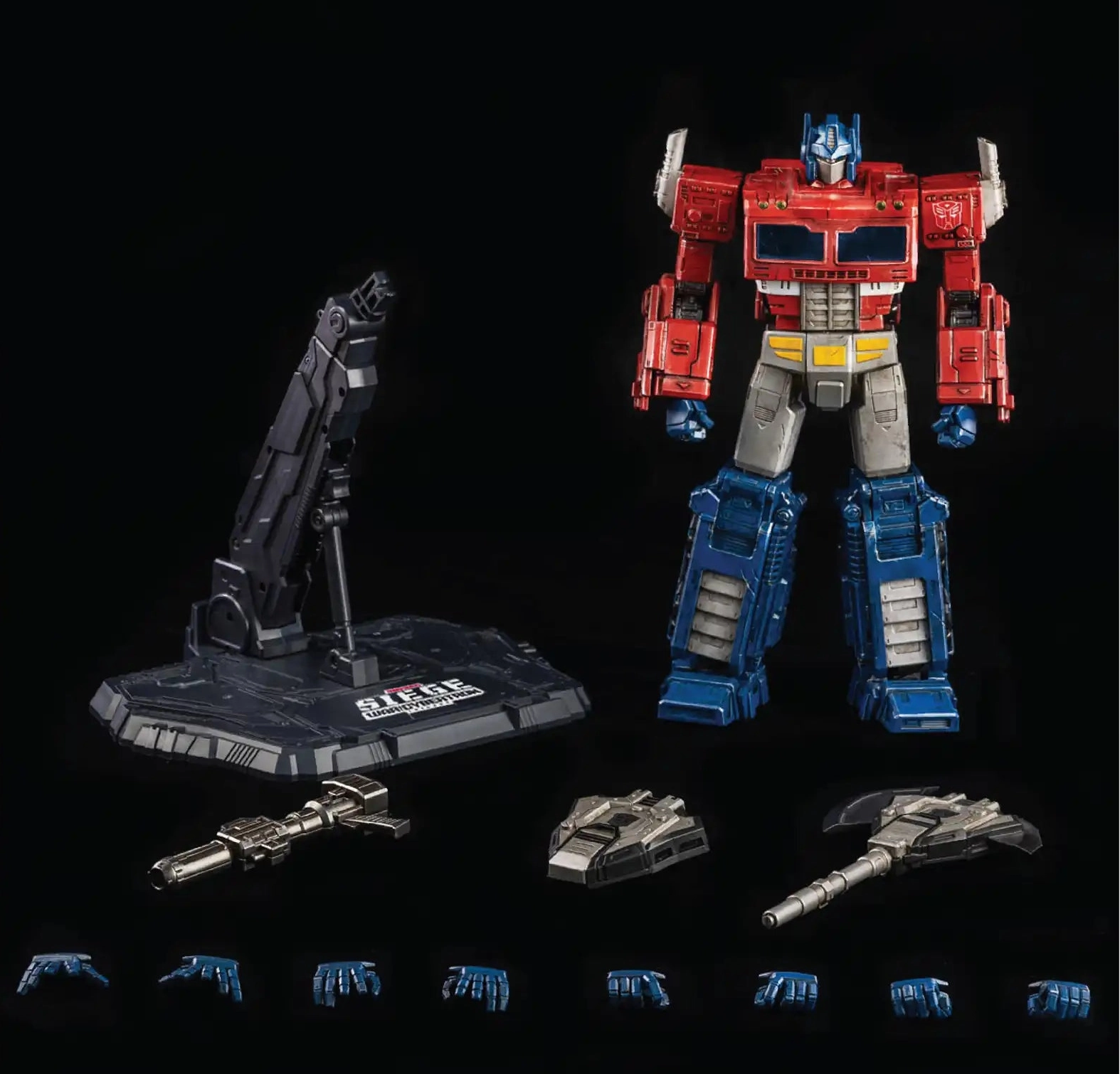 Desktop Decor Vinyl Replica ThreeZero Transformers War for Cybertron Trilogy Optimus Prime DLX Scale Figure