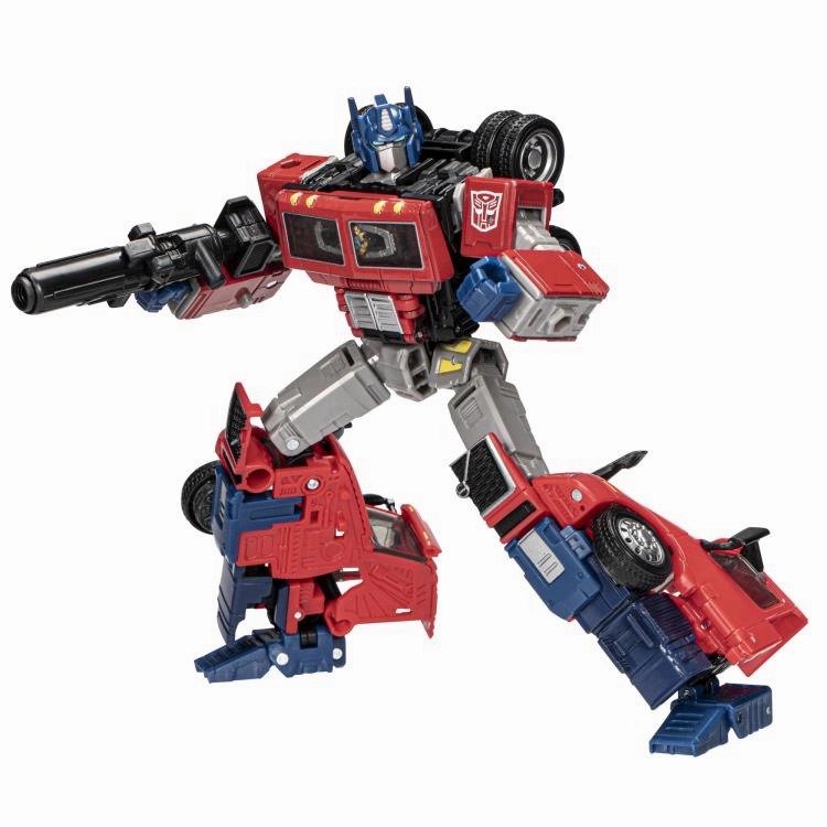 Transformers Generations Leader Optimus Prime (Volvo VNR 300) Action Figure Action Pose Character Toy