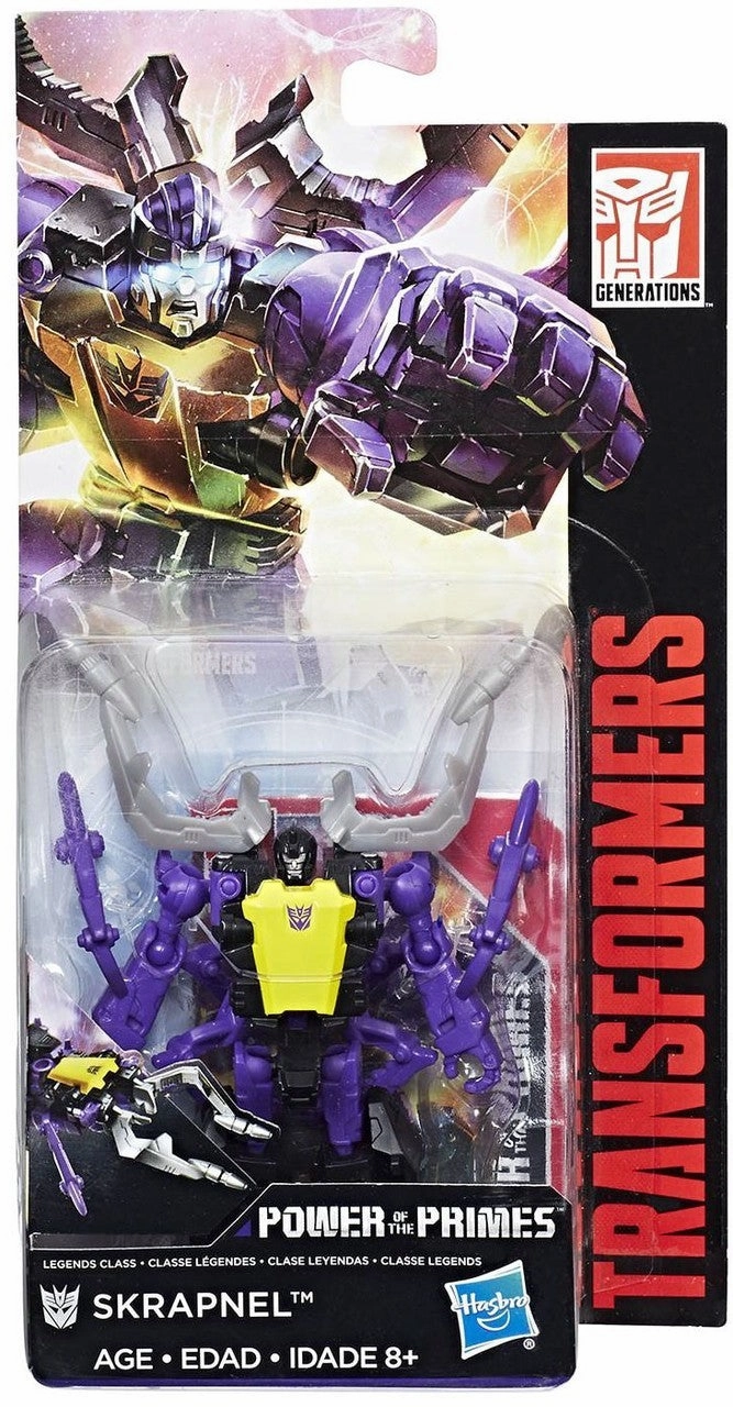 Transformers Generations Power of the Primes Legend Skrapnel Insecticon Figure Sci-Fi Robot Cartoon Figure