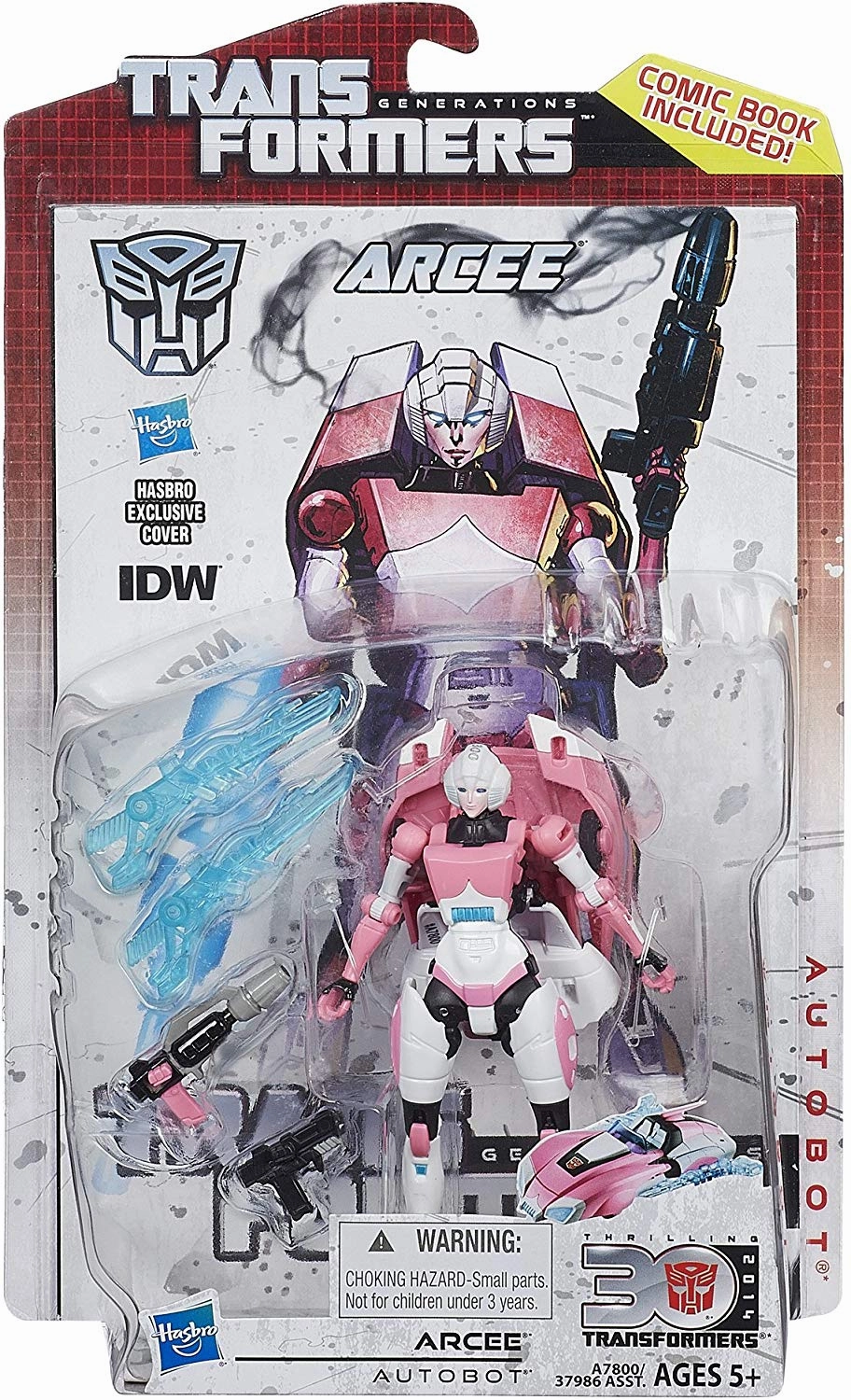 Marvel Universe Transformers Generations Thrilling 30 Deluxe Class Arcee Action Figure