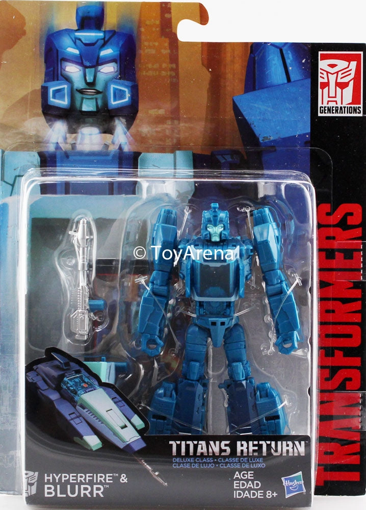 Retro Game Press Worthy Transformers Generations Titans Return Deluxe Class Hyperfire and Blurr Figure