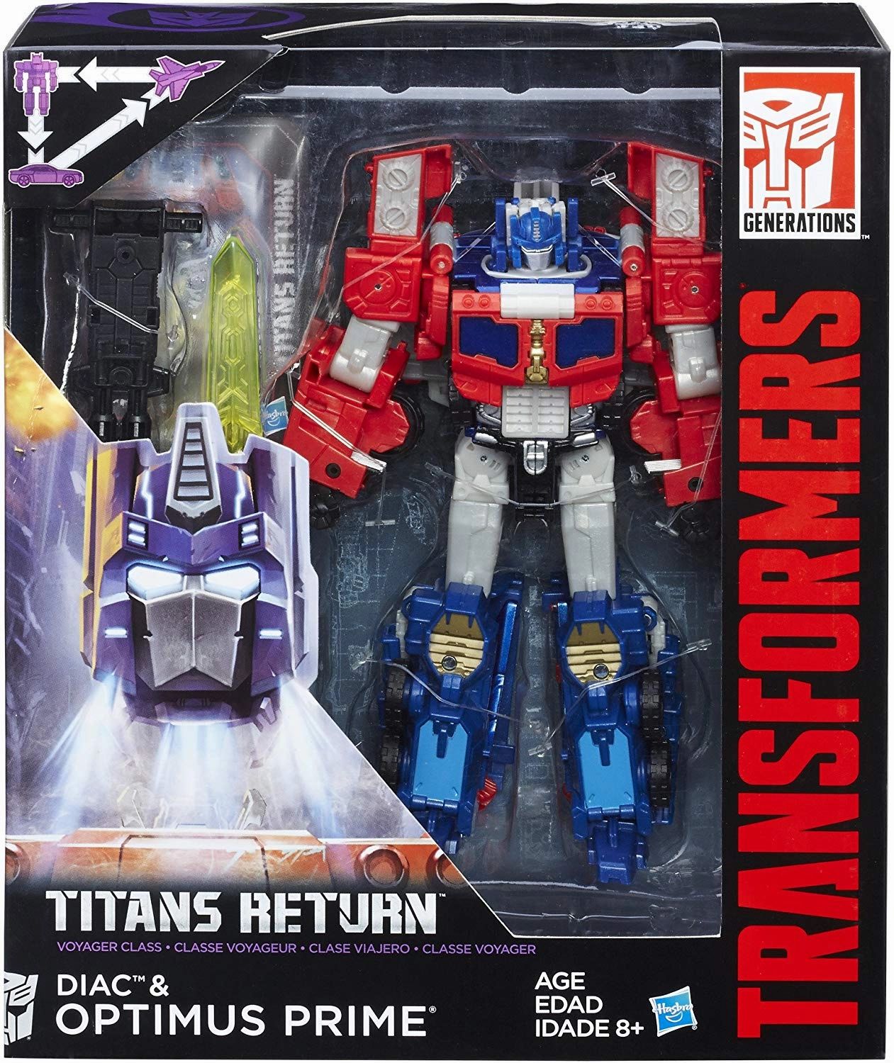 Transformers Generations Titans Return Voyager Class Optimus Prime Action Figure Pokemon Creature