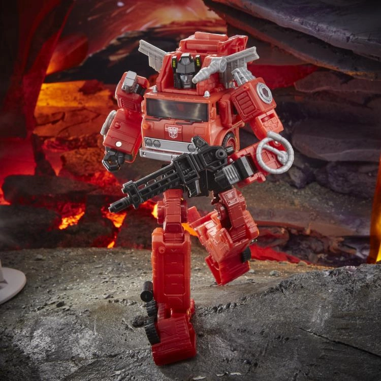 Transformers Generations War For Cybertron: Kingdom Voyager Inferno Action Figure WFC-K19 Staircase Decor Paper Model