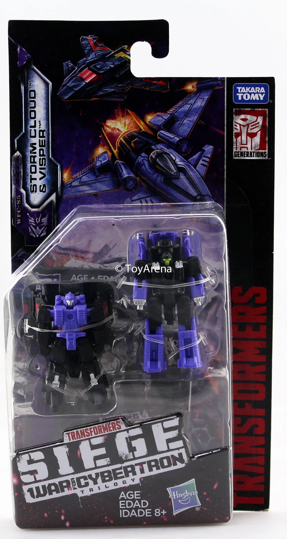 Transformers Generations War For Cybertron: Siege Micromasters Storm Cloud & Visper Action Figure WFC-S5 Viking Statue Desktop Replica