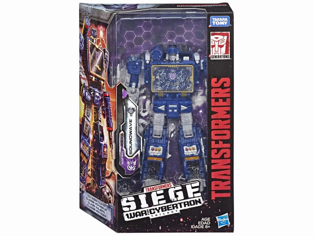 Transformers Generations War For Cybertron: Siege Voyager Soundwave Action Figure WFC-S25 Showcase Piece