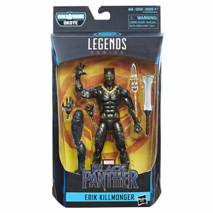 Reptile Figure Marvel Legends Black Panther  Erik Killmonger (Okoye BAF)