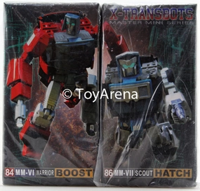 Fairytale Character Pixar Favorite Xtransbots MM-VI Boost (Windcharger) and MM-VII Hatch (Tailgate) Set (Toy Colors) Action Figure