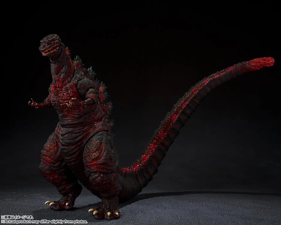 S.H. Monsterarts Shin Godzilla (2016) The Fourth Night Combat Ver. Action Figure Fantasy Model Classical Statue